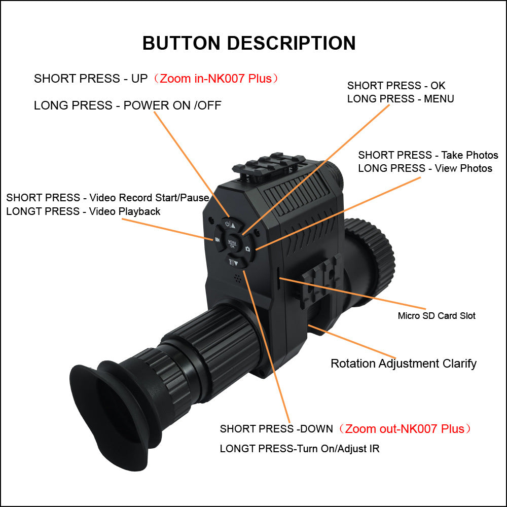 Telescope NK007PLUS 6-940-50 camera 1080 night vision device+battery+32GB memory card