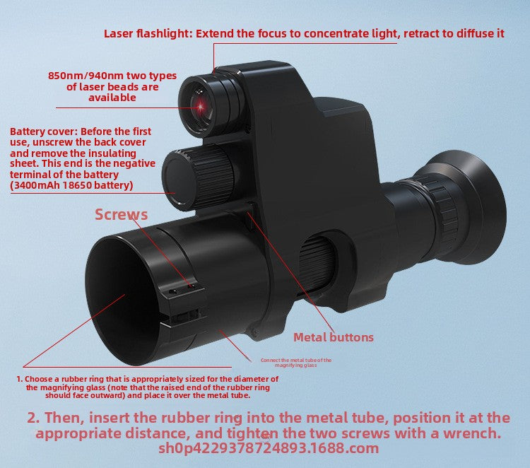 Telescope NV4A-850-50-h 1080p Night Vision Camera